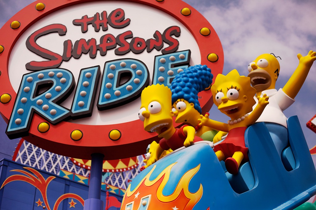 The Simpsons Ride jigsaw puzzle in Puzzle of the Day puzzles on TheJigsawPuzzles.com