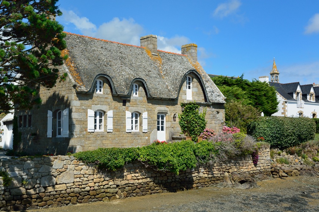 Traditional Breton House, France jigsaw puzzle in Puzzle of the Day puzzles on TheJigsawPuzzles.com