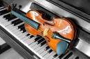 Violin on Piano Keys