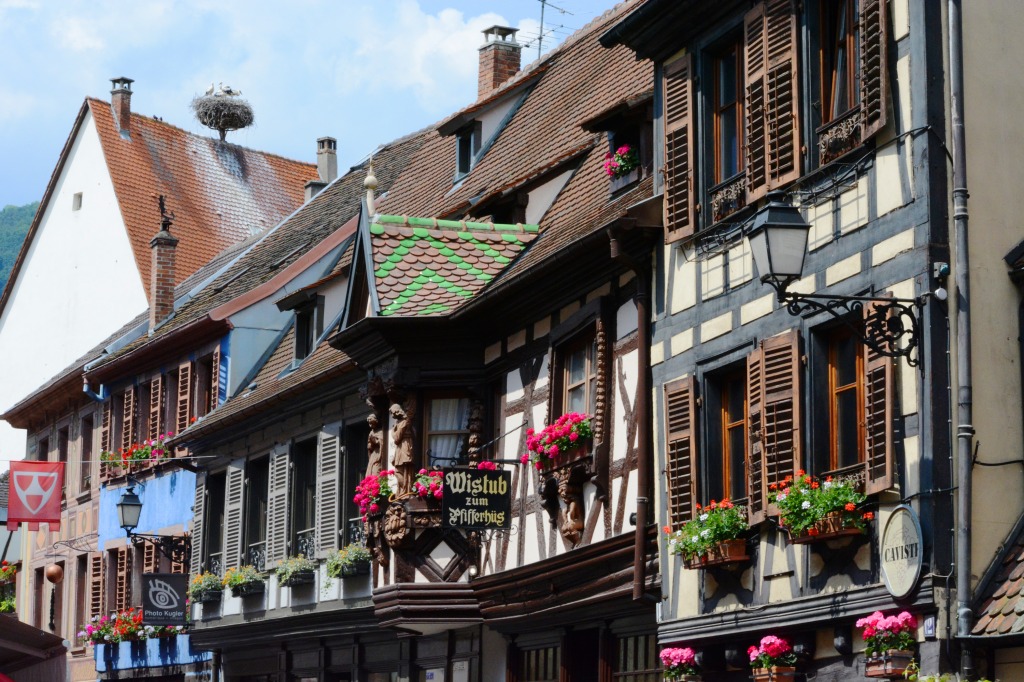 Ribeauville, Alsace, France jigsaw puzzle in Street View puzzles on TheJigsawPuzzles.com