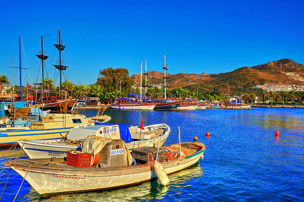 Turgutreis-Liman jigsaw puzzle in Saruhan Erim puzzles on TheJigsawPuzzles.com
