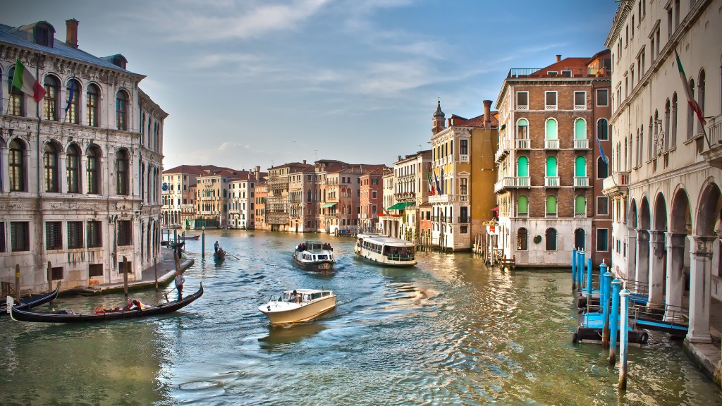 Grand Canal, Venise jigsaw puzzle in Paysages urbains puzzles on TheJigsawPuzzles.com