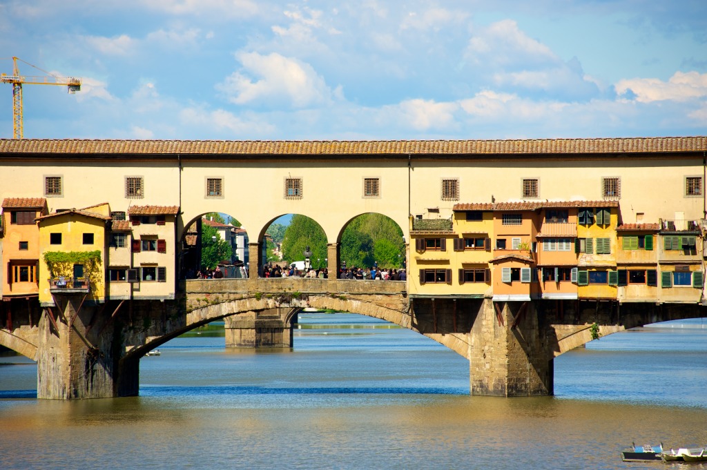 Ponte Vecchio, Florence, Italy jigsaw puzzle in Bridges puzzles on TheJigsawPuzzles.com