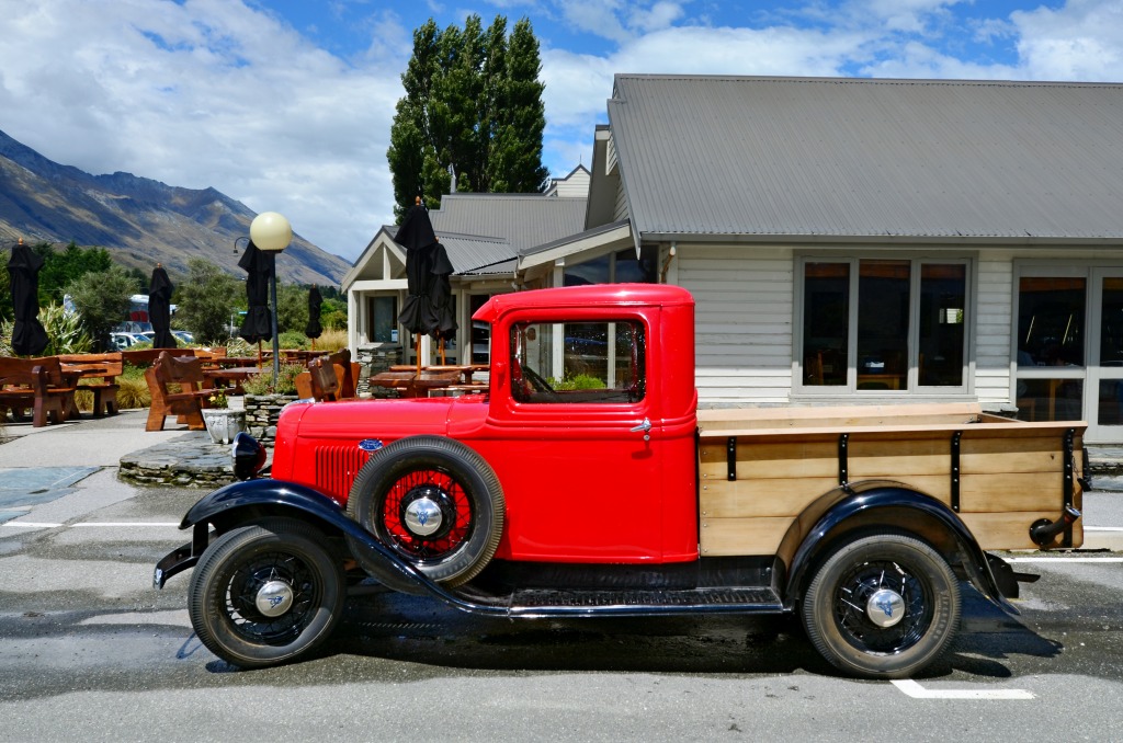 1930 Ford Modell B in Glenorchy, Neuseeland jigsaw puzzle in Autos & Motorräder puzzles on TheJigsawPuzzles.com