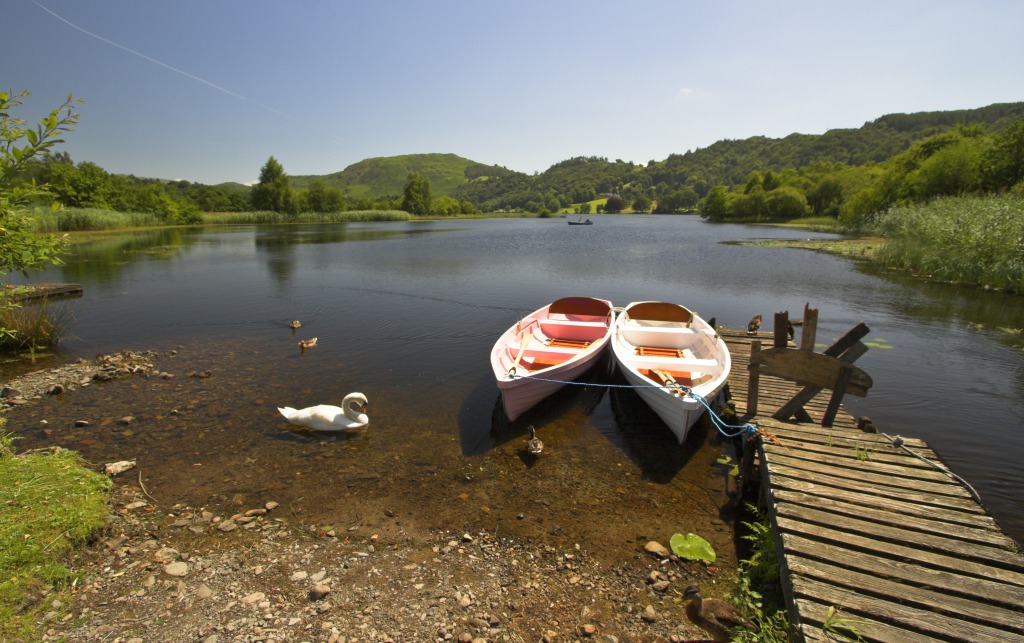 Lac Grasmere, Angleterre jigsaw puzzle in Magnifiques vues puzzles on TheJigsawPuzzles.com