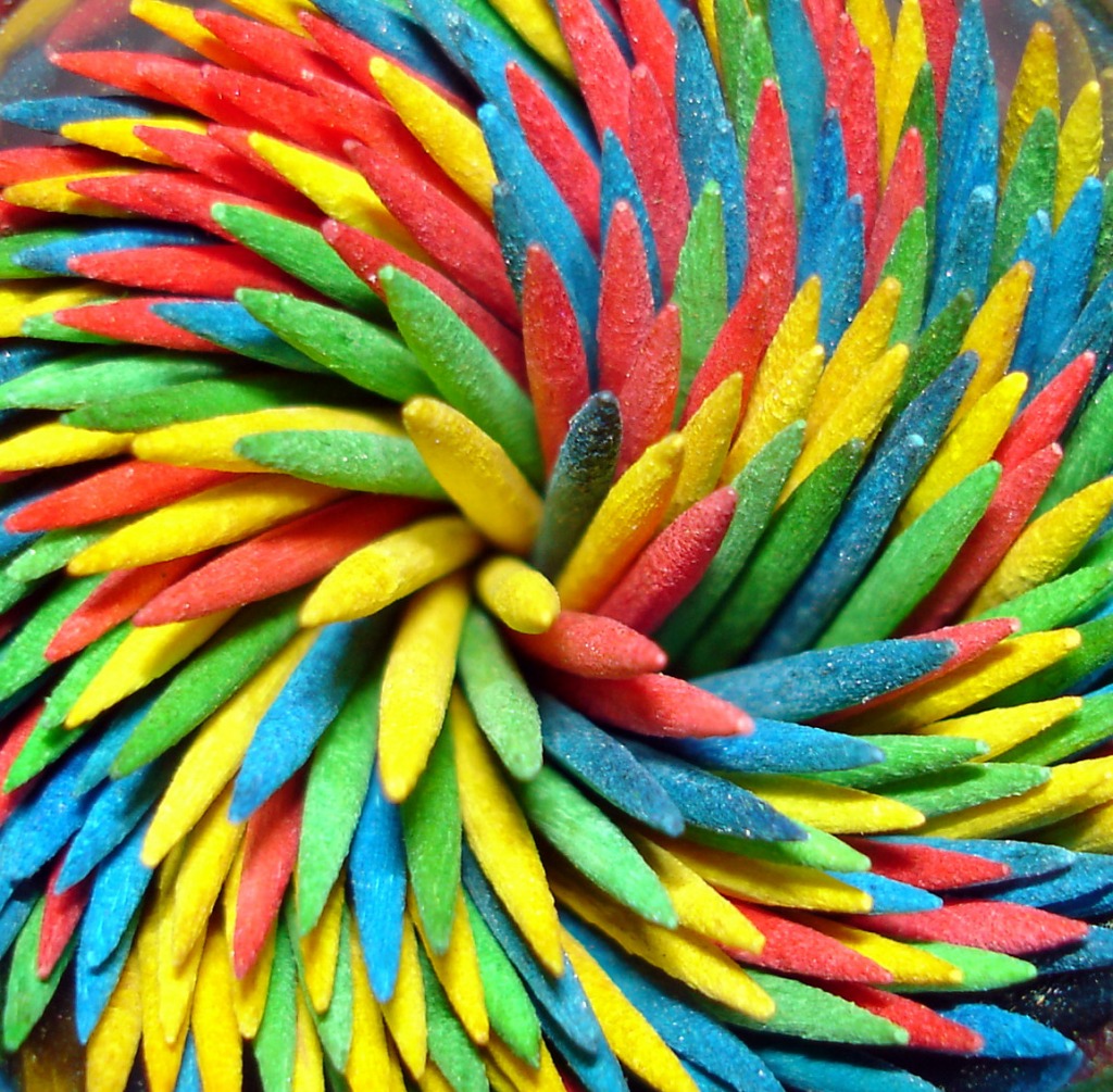 Colorful Toothpicks jigsaw puzzle in Puzzle of the Day puzzles on TheJigsawPuzzles.com