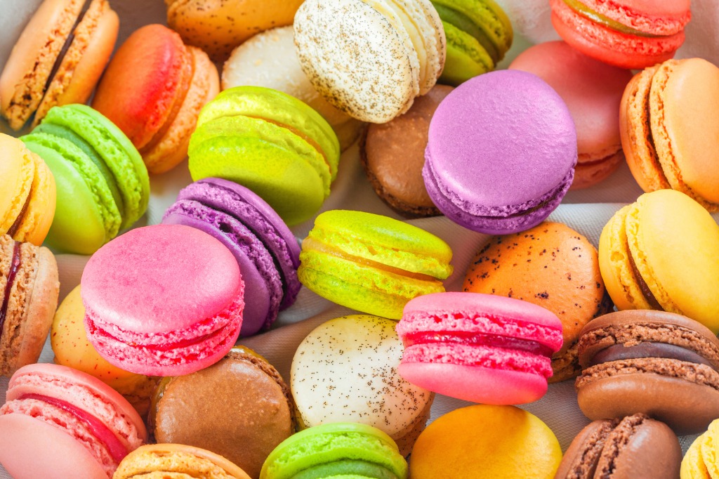 Traditional French Macarons jigsaw puzzle in Food & Bakery puzzles on TheJigsawPuzzles.com