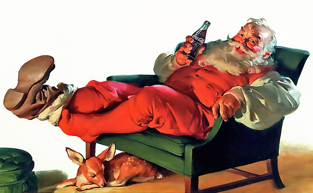1951 Coca-Cola Santa jigsaw puzzle in Christmas & New Year puzzles on TheJigsawPuzzles.com
