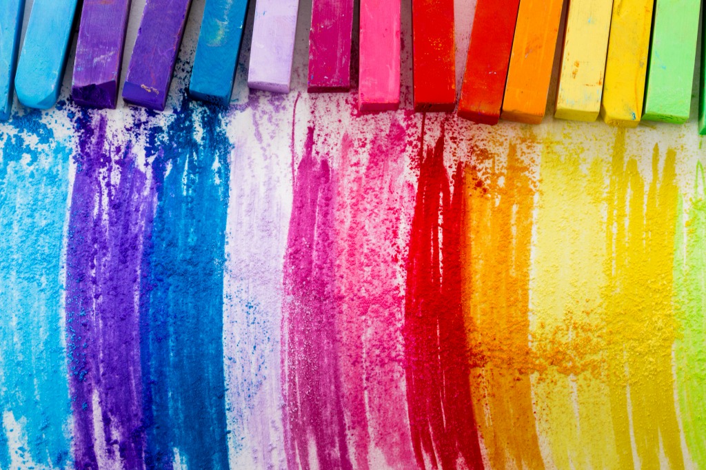 Chalk Pastels jigsaw puzzle in Macro puzzles on TheJigsawPuzzles.com