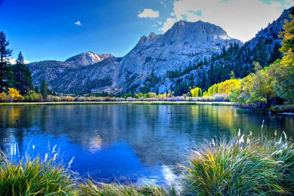 Carson Peak and Silver Lake jigsaw puzzle in Great Sightings puzzles on TheJigsawPuzzles.com