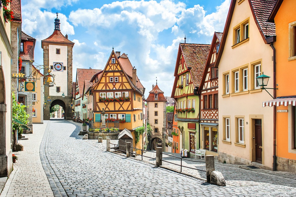 Rothenburg Ob der Tauber, Germany jigsaw puzzle in Puzzle of the Day ...