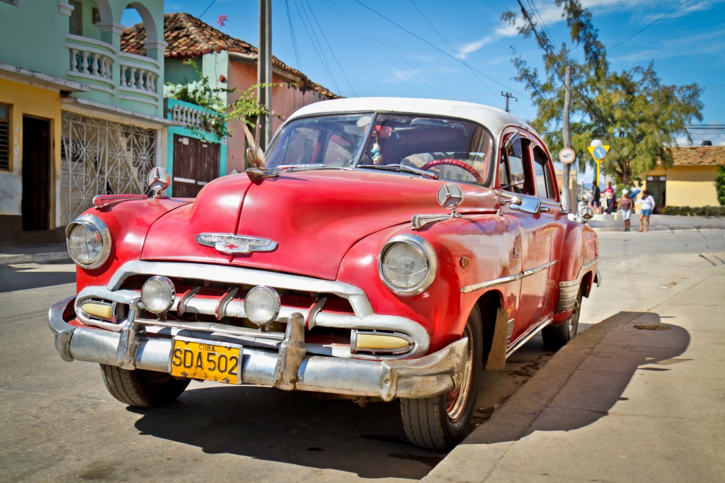 Classic Chevrolet in Trinidad, Cuba jigsaw puzzle in Puzzle of the Day puzzles on TheJigsawPuzzles.com
