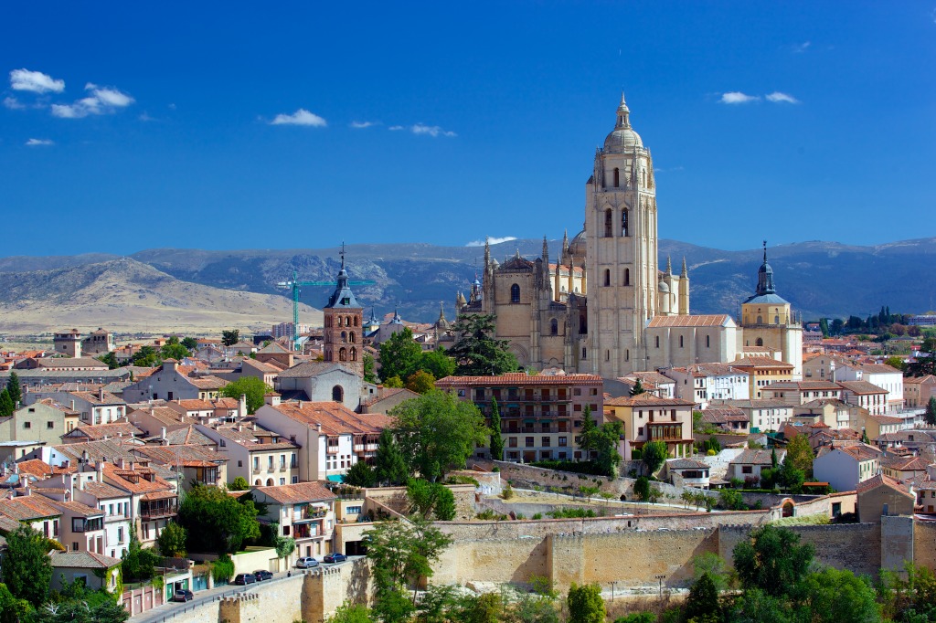 Catedral de Segóvia, Espanha jigsaw puzzle in Quebra-Cabeça do Dia puzzles on TheJigsawPuzzles.com