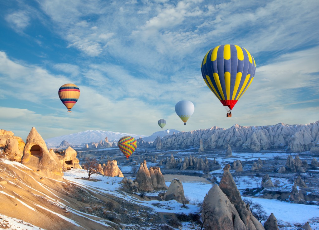 Hot Air Balloons over Cappadocia jigsaw puzzle in Puzzle of the Day puzzles on TheJigsawPuzzles.com
