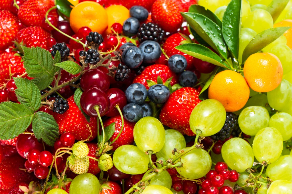 Fresh Fruits and Berries jigsaw puzzle in Fruits & Veggies puzzles on TheJigsawPuzzles.com