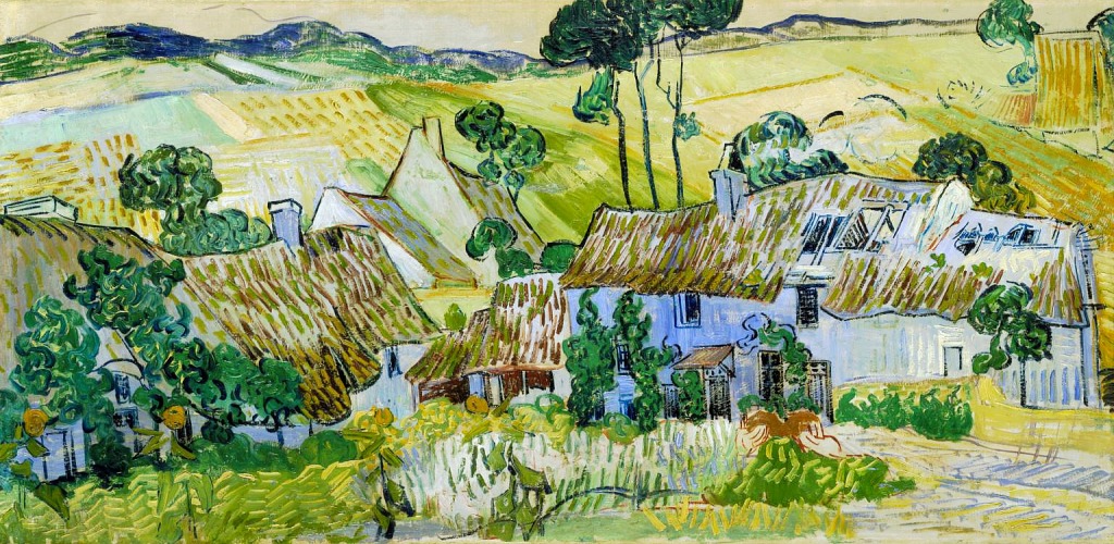 Farms near Auvers jigsaw puzzle in Piece of Art puzzles on TheJigsawPuzzles.com