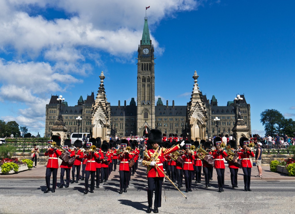Changing of the Guard, Parliament Hill, Ottawa jigsaw puzzle in People puzzles on TheJigsawPuzzles.com