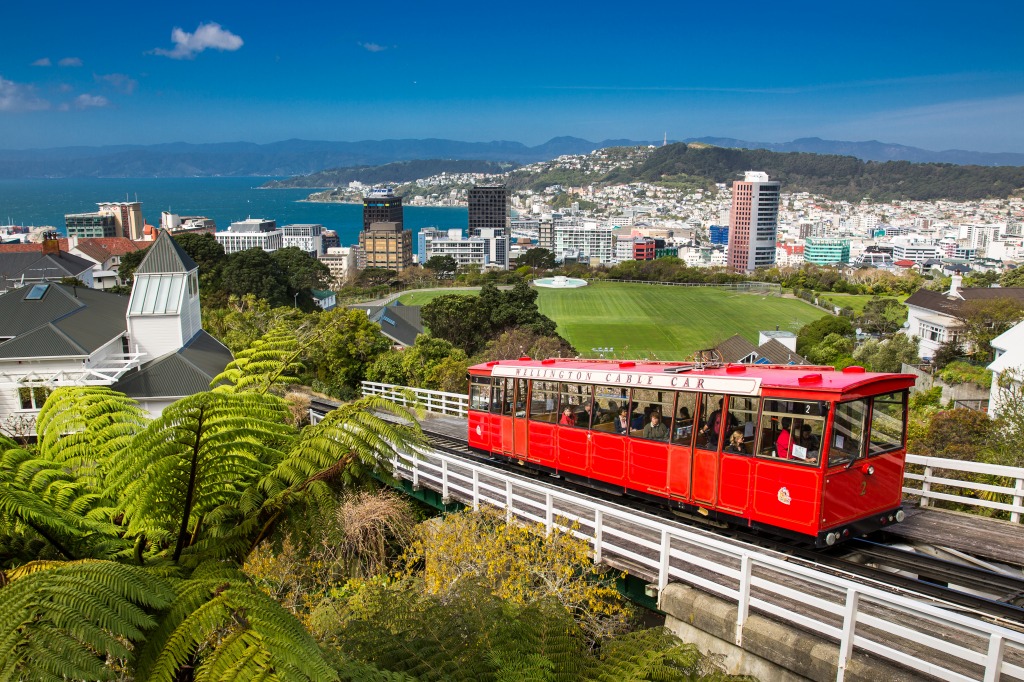 Wellington Cable Car, New Zealand jigsaw puzzle in Cars & Bikes puzzles on TheJigsawPuzzles.com