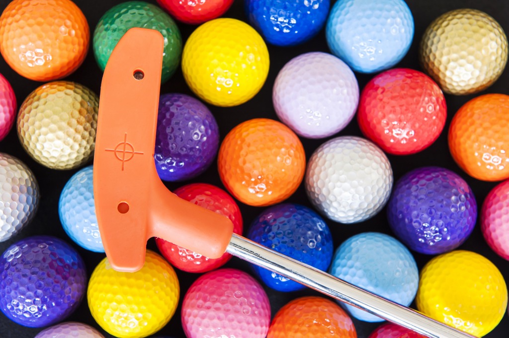 Mini Golf Balls jigsaw puzzle in Puzzle of the Day puzzles on TheJigsawPuzzles.com