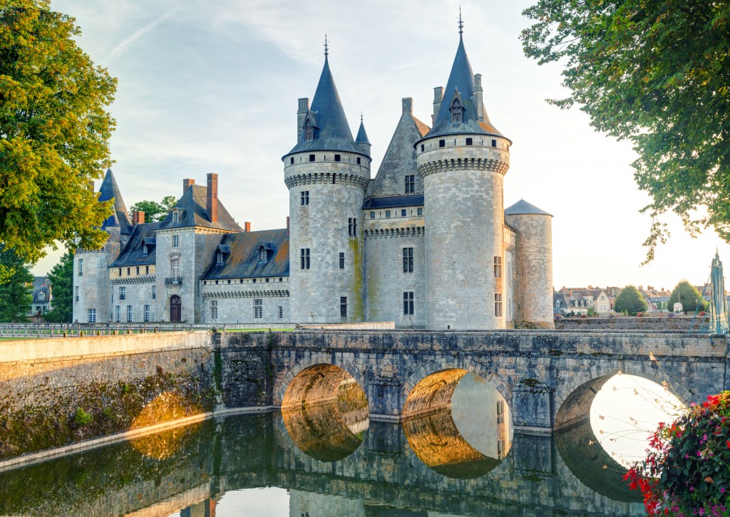 Castelo de Sully-sur-Loire, França jigsaw puzzle in Quebra-Cabeça do Dia puzzles on TheJigsawPuzzles.com