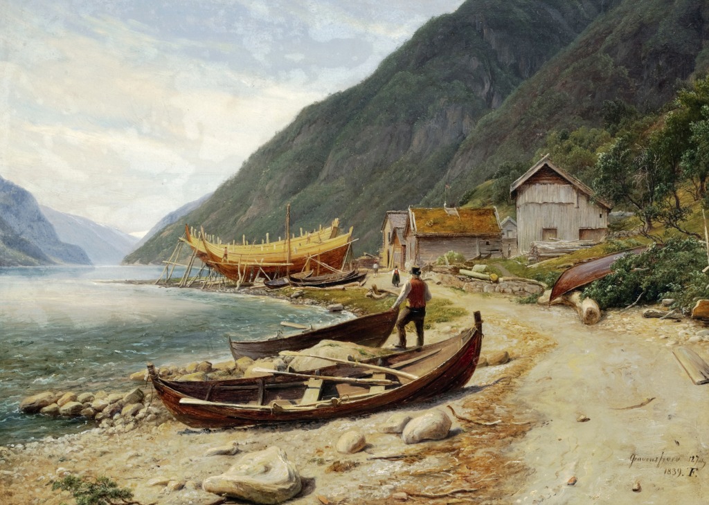 Gravensfjord jigsaw puzzle in Chefs d'oeuvres puzzles on TheJigsawPuzzles.com