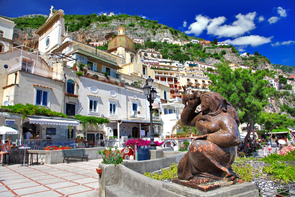 Positano, Italy jigsaw puzzle in Puzzle of the Day puzzles on TheJigsawPuzzles.com