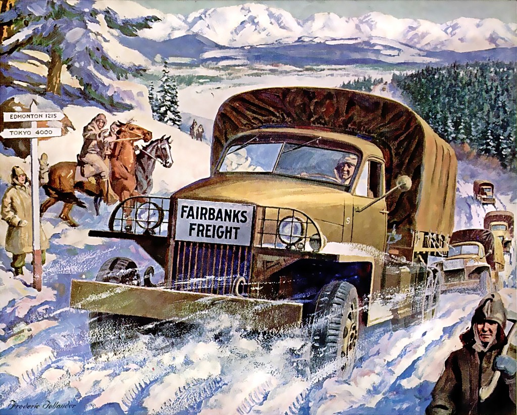 Publicité des camions Studebaker 1943 jigsaw puzzle in Voitures et Motos puzzles on TheJigsawPuzzles.com