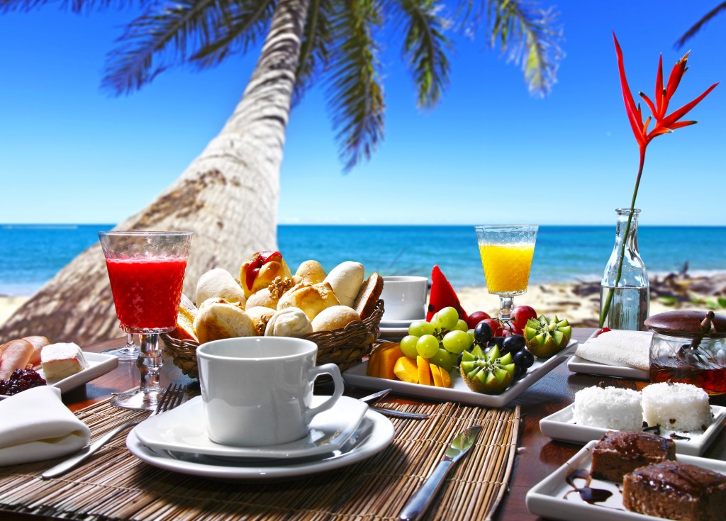 Breakfast on the Beach jigsaw puzzle in Food & Bakery puzzles on TheJigsawPuzzles.com
