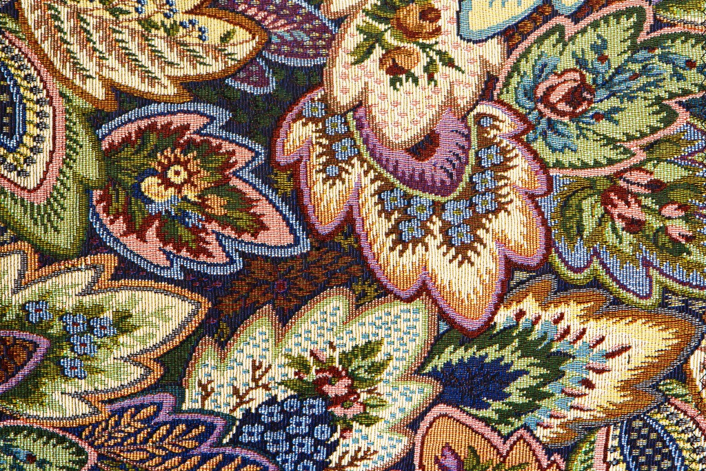 Retro Tapestry Floral Pattern jigsaw puzzle in Handmade puzzles on TheJigsawPuzzles.com