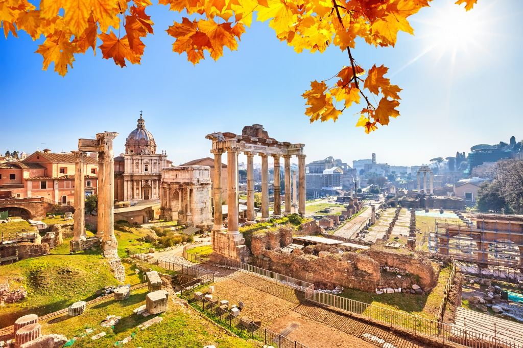 Roman Ruins in Rome, Italy jigsaw puzzle in Great Sightings puzzles on TheJigsawPuzzles.com