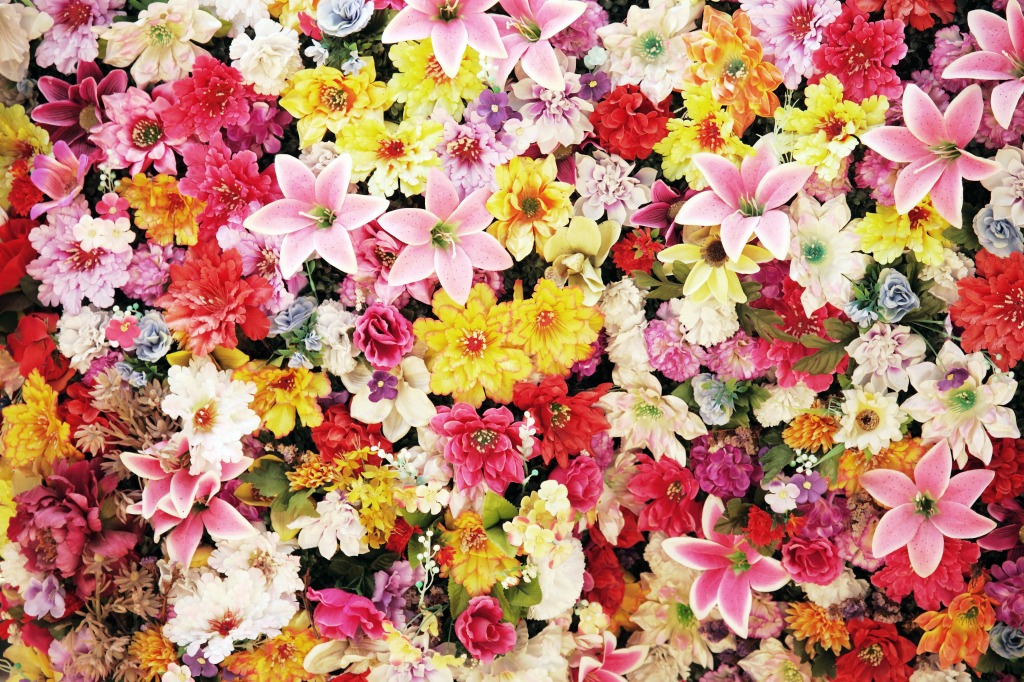 Lots of Colorful Flowers jigsaw puzzle in Flowers puzzles on TheJigsawPuzzles.com