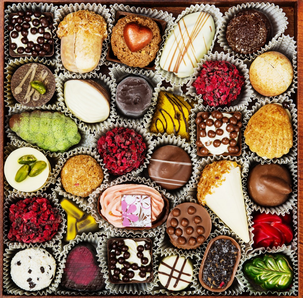 Chocolates jigsaw puzzle in Food & Bakery puzzles on TheJigsawPuzzles.com