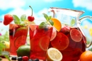 Refreshing Sangria with Fruits