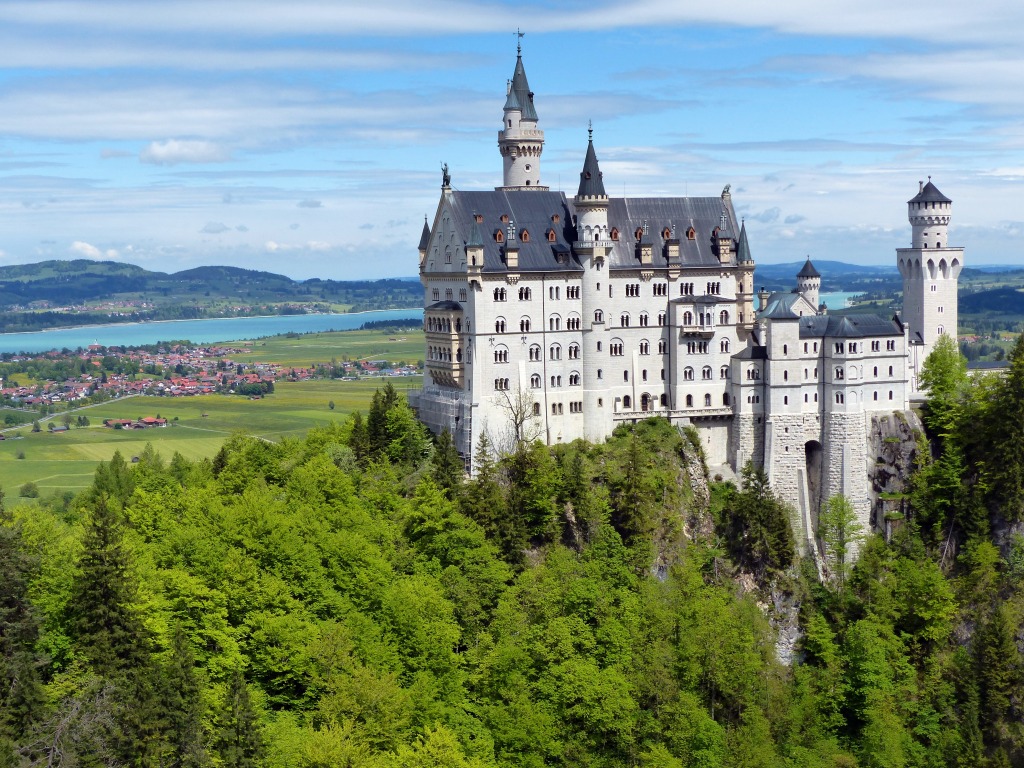 Castelo de Neuschwanstein, Alemanha jigsaw puzzle in Castelos puzzles on TheJigsawPuzzles.com