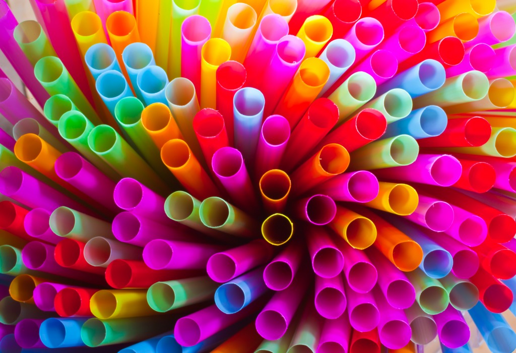 Colorful Straws jigsaw puzzle in Puzzle of the Day puzzles on TheJigsawPuzzles.com