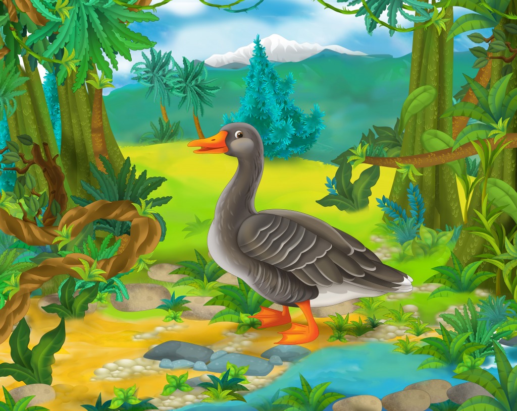 Oie sauvage jigsaw puzzle in Animaux puzzles on TheJigsawPuzzles.com