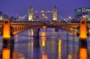 Southwark Bridge and Thames Reflections