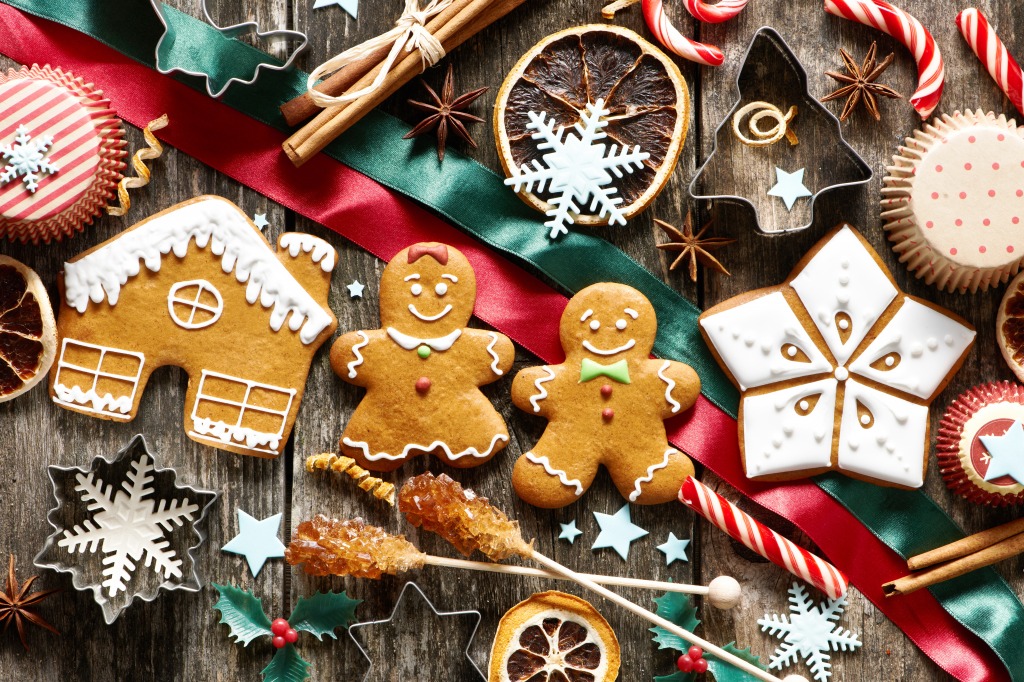 Homemade Christmas Gingerbread Cookies jigsaw puzzle in Handmade puzzles on TheJigsawPuzzles.com