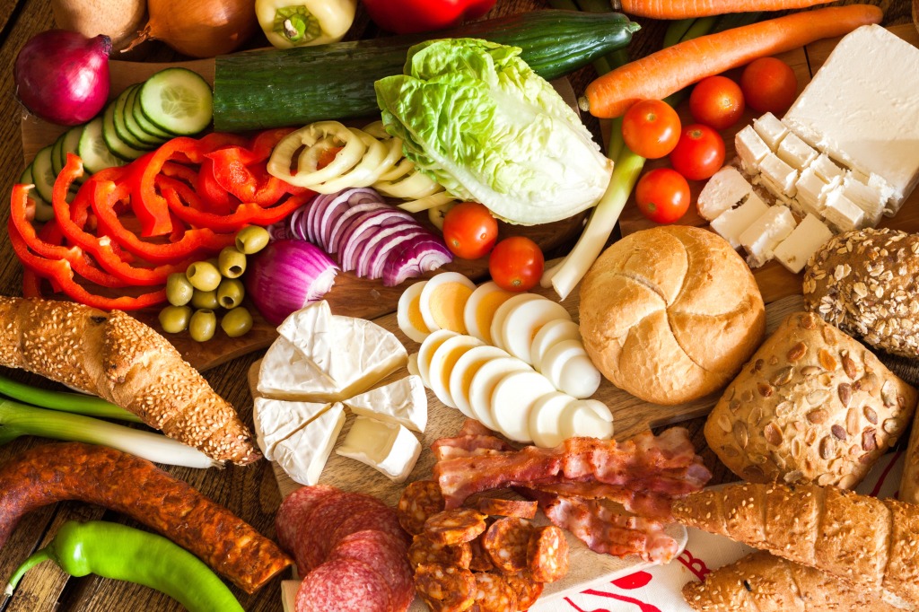 Assorted Groceries jigsaw puzzle in Food & Bakery puzzles on TheJigsawPuzzles.com