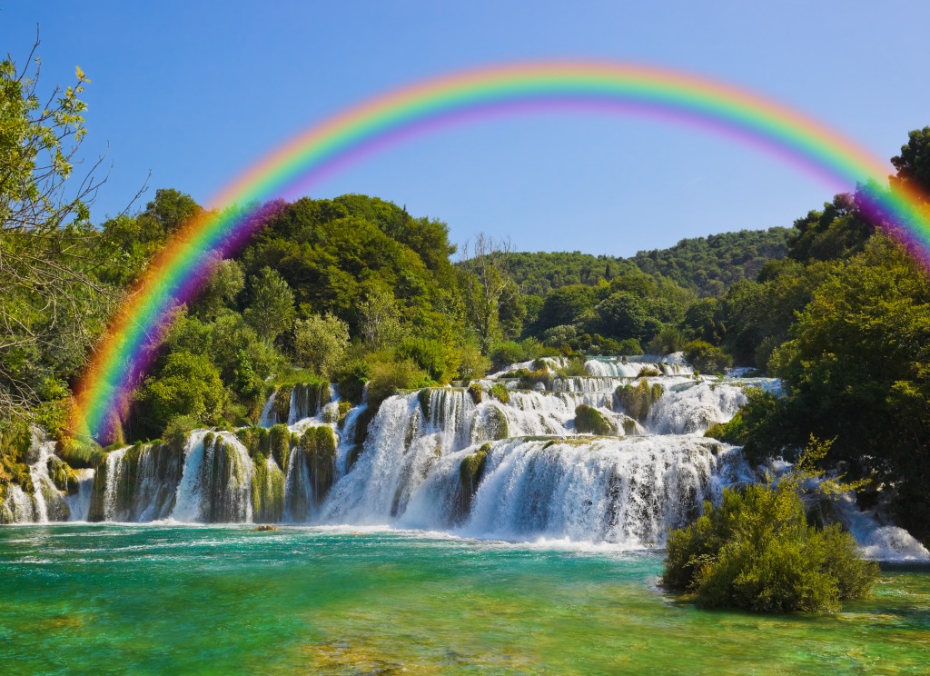 Krka National Park in Croatia jigsaw puzzle in Waterfalls puzzles on TheJigsawPuzzles.com