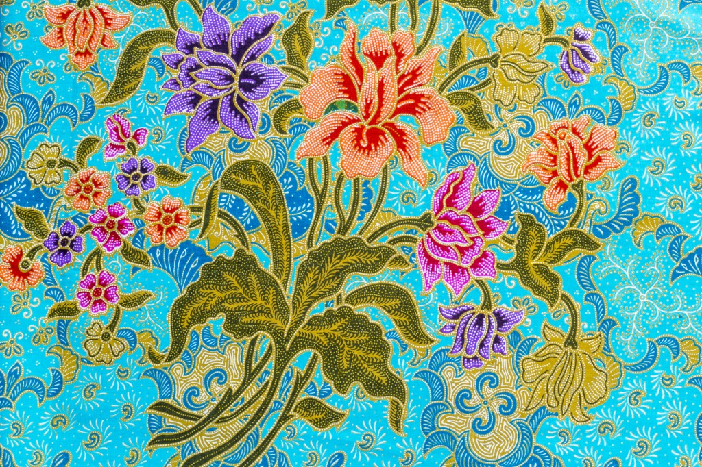 Fleurs Batik jigsaw puzzle in Bricolage puzzles on TheJigsawPuzzles.com