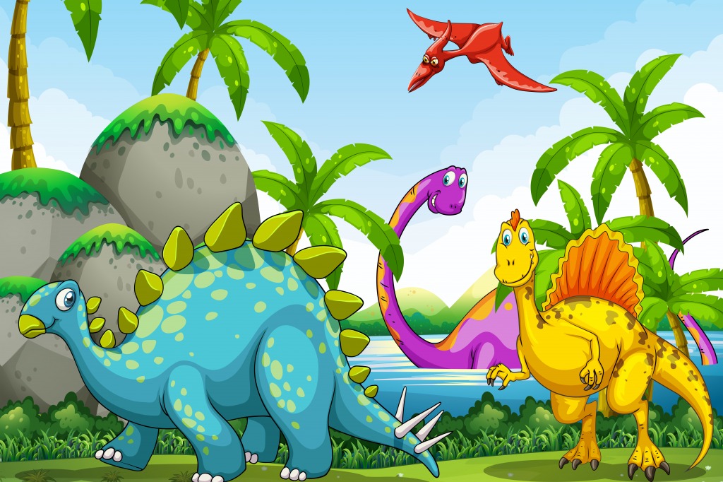 Dinosaurier jigsaw puzzle in Tiere puzzles on TheJigsawPuzzles.com