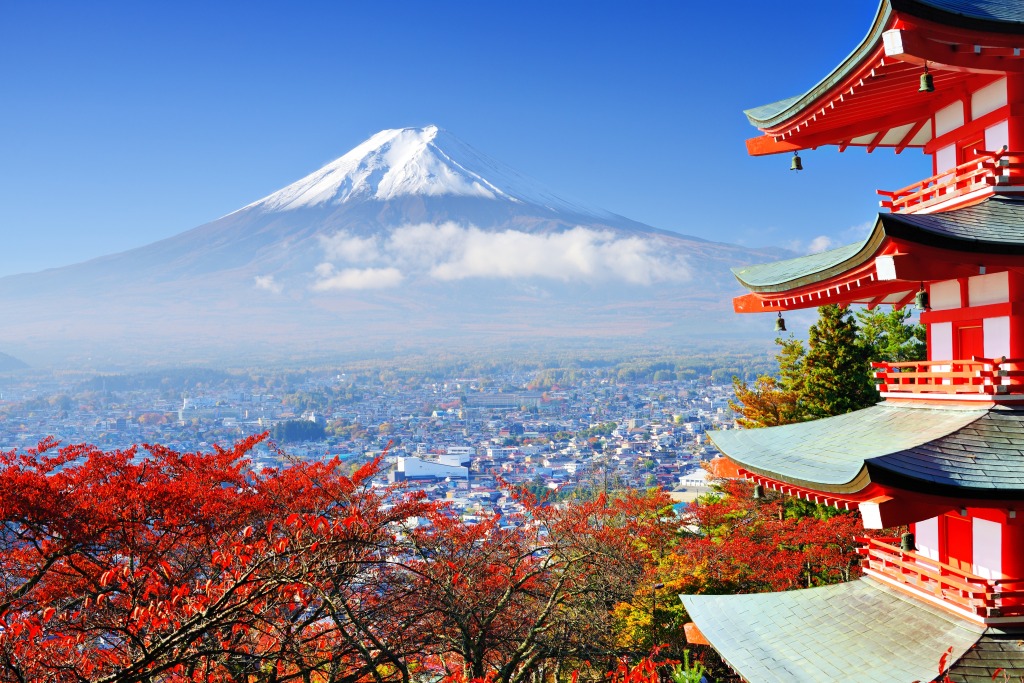 Mont Fuji, Japon jigsaw puzzle in Magnifiques vues puzzles on TheJigsawPuzzles.com