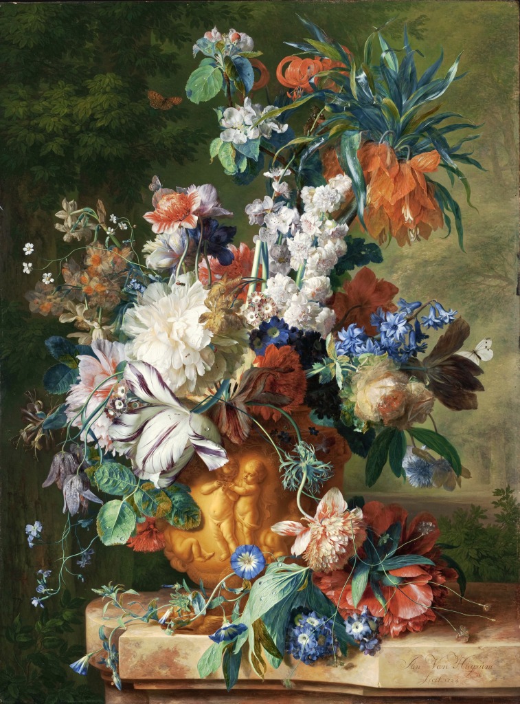 Bouquet of Flowers in an Urn jigsaw puzzle in Piece of Art puzzles on TheJigsawPuzzles.com