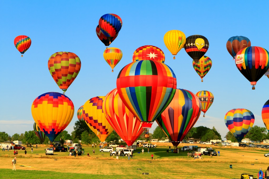 Great Balloon Race in Reno NV jigsaw puzzle in Aviation puzzles on TheJigsawPuzzles.com