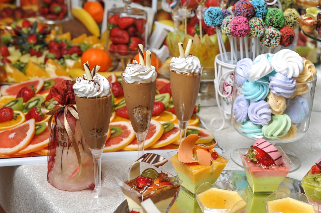 Wedding Desserts jigsaw puzzle in Food & Bakery puzzles on TheJigsawPuzzles.com
