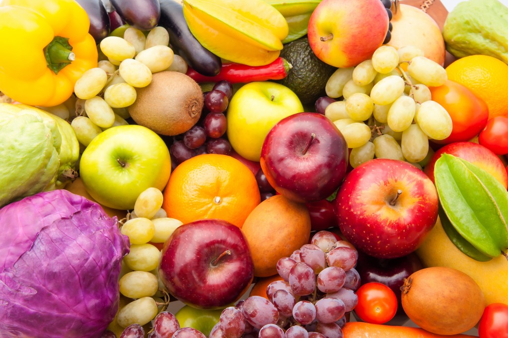 Assorted Fruits and Vegetables jigsaw puzzle in Fruits & Veggies ...