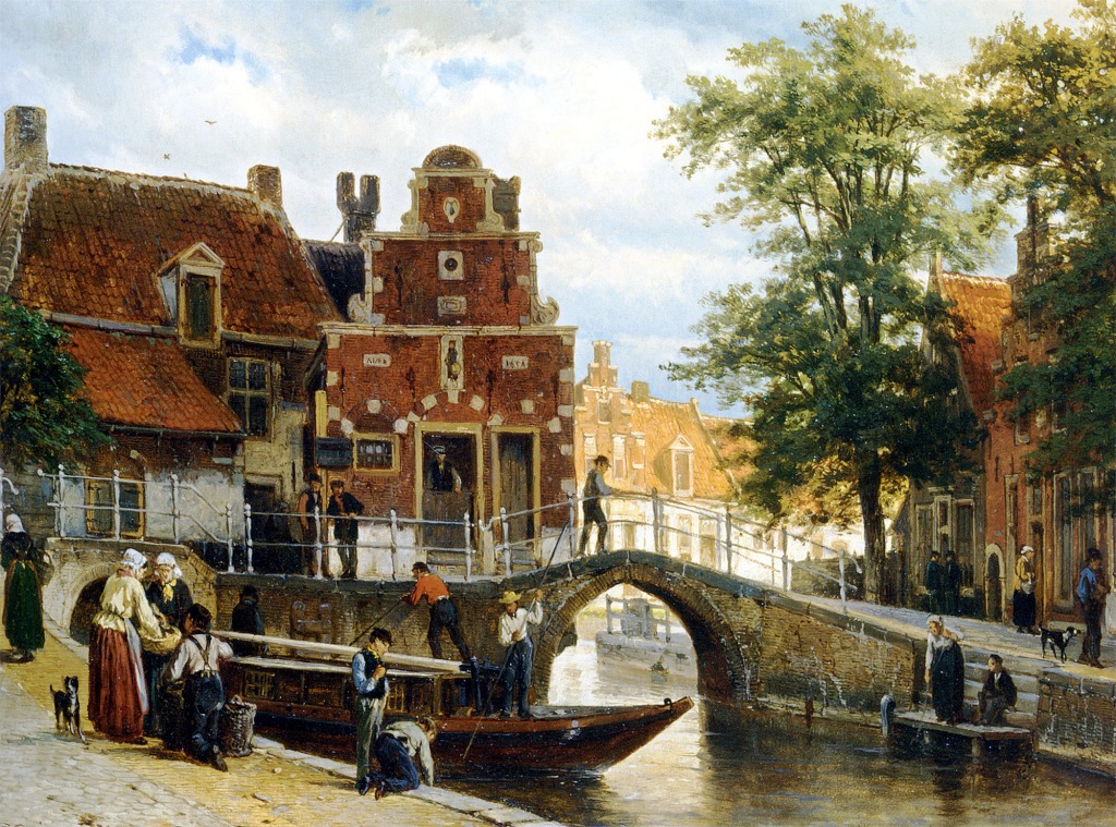 A View of Franeker jigsaw puzzle in Piece of Art puzzles on TheJigsawPuzzles.com