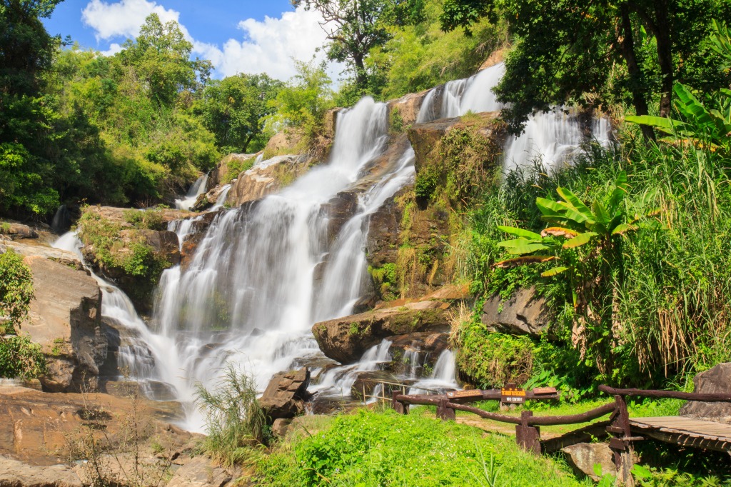 Mae Klang Waterfall, Thailand jigsaw puzzle in Waterfalls puzzles on TheJigsawPuzzles.com