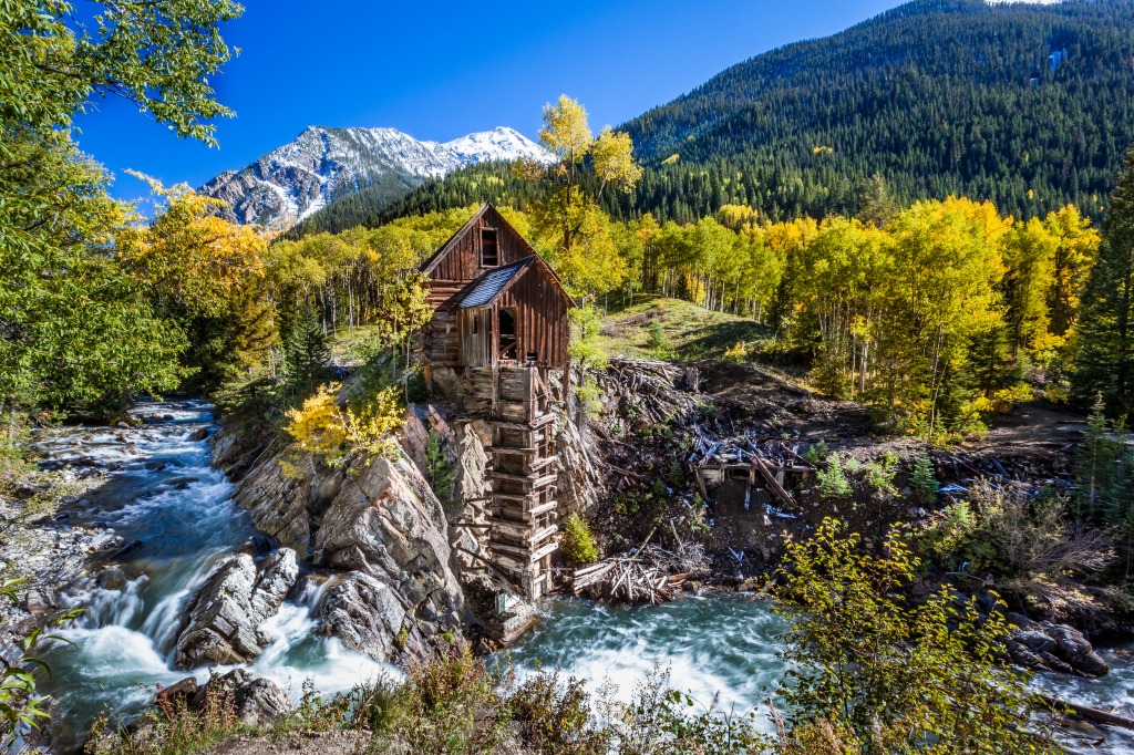 Crystal Mill in Marble, Colorado jigsaw puzzle in Waterfalls puzzles on TheJigsawPuzzles.com